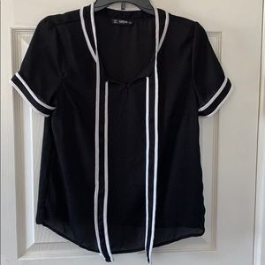 Black blouse for office use
